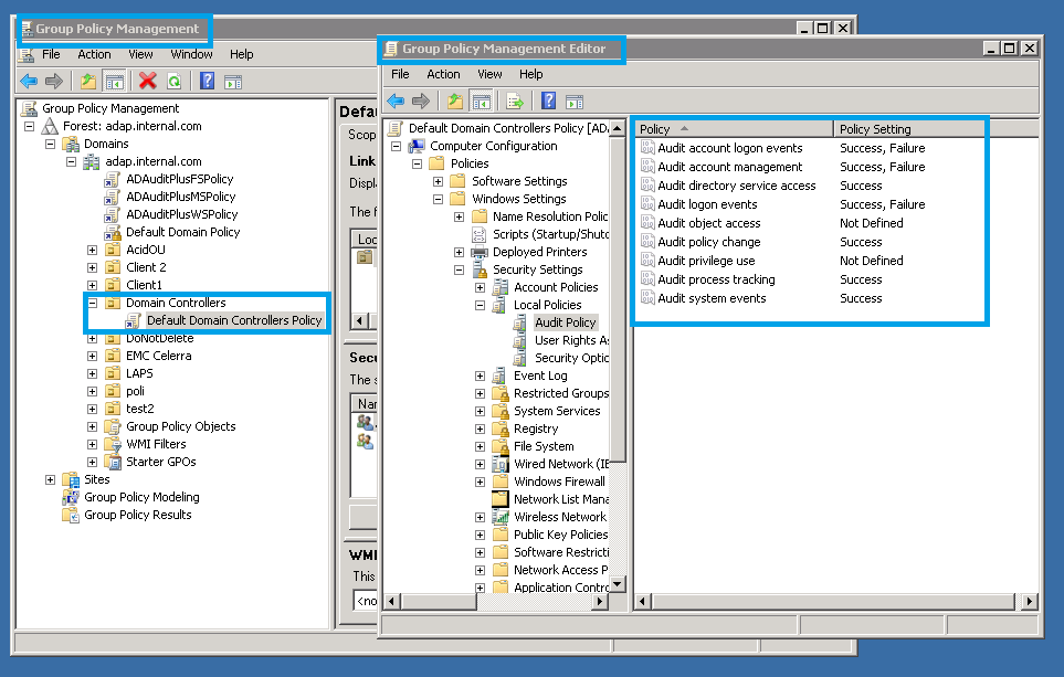 Legacy Audit Policy